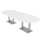 Skutchi Designs 45 in W, 144 in L, 29 in H, Engineered Wood Top, White HAR-RAC-46x143-DOU-XD09 - alternate 1